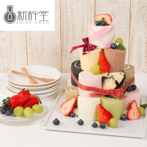 岐阜 新杵堂 ロールケーキタワー SISK