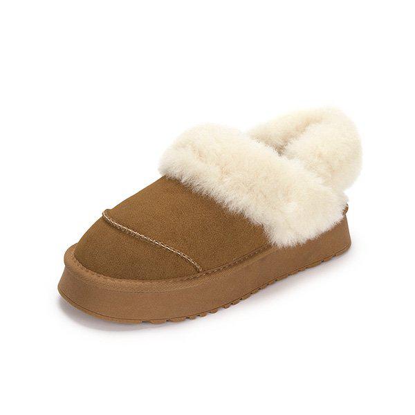 エムロージー ツーウェイ ファー スリッパ キャメル 516423211IO