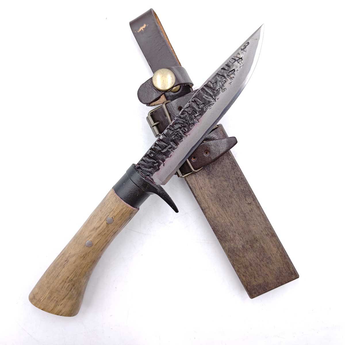 【中古】晶之作 剣鉈 和式ナイフ シースナイフ トヨクニ ケース付き