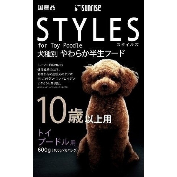 （まとめ買い）スタイルズ 10歳以上用 トイプードル用 600g（100gx6パック） 犬用 ドッグフード [x5]