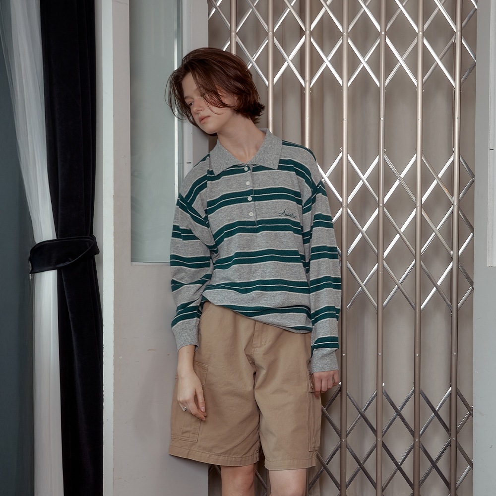 ANC ストライプ カラー ニット