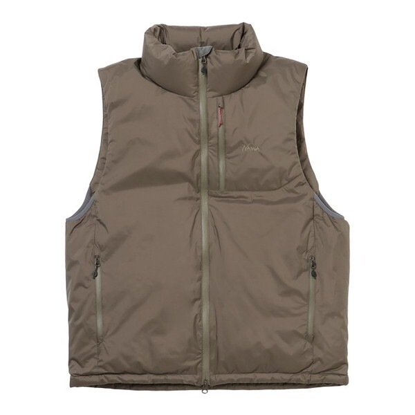 ナンガ オーロラテックス スタンドカラー ダウンベスト AURORA TEX STAND COLLAR DOWN VEST M.GRY L ND2441-1N010-A N0001643