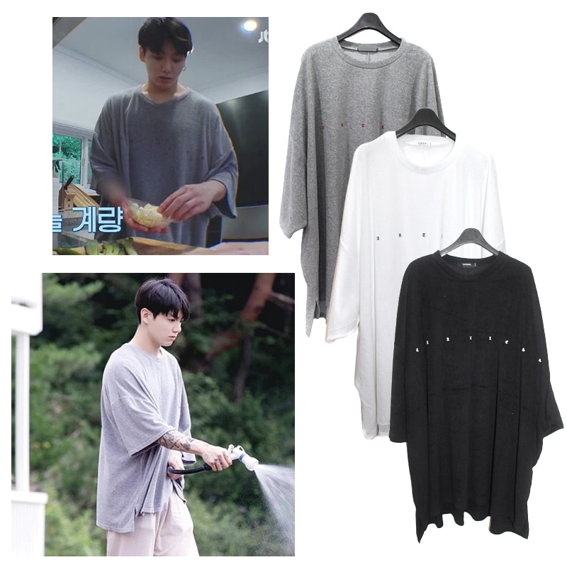 MENS BTS JUNGKOOK着用 タオルティシャス ジョンクグフォトカード付き