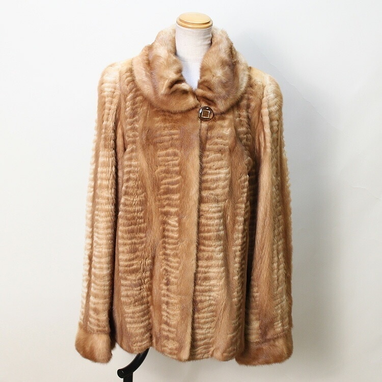 ミンク ファー ジャケット ウィスキーカラー レディース ギフト プレゼント