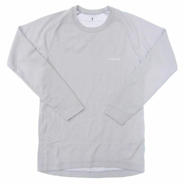 モンベル アンダーウエア メンズ ジオライン M.W.ラウンドネックシャツ XL ライトグレー ZEO-LINE Middle Weght Round Neck RXL1107704LGY mont