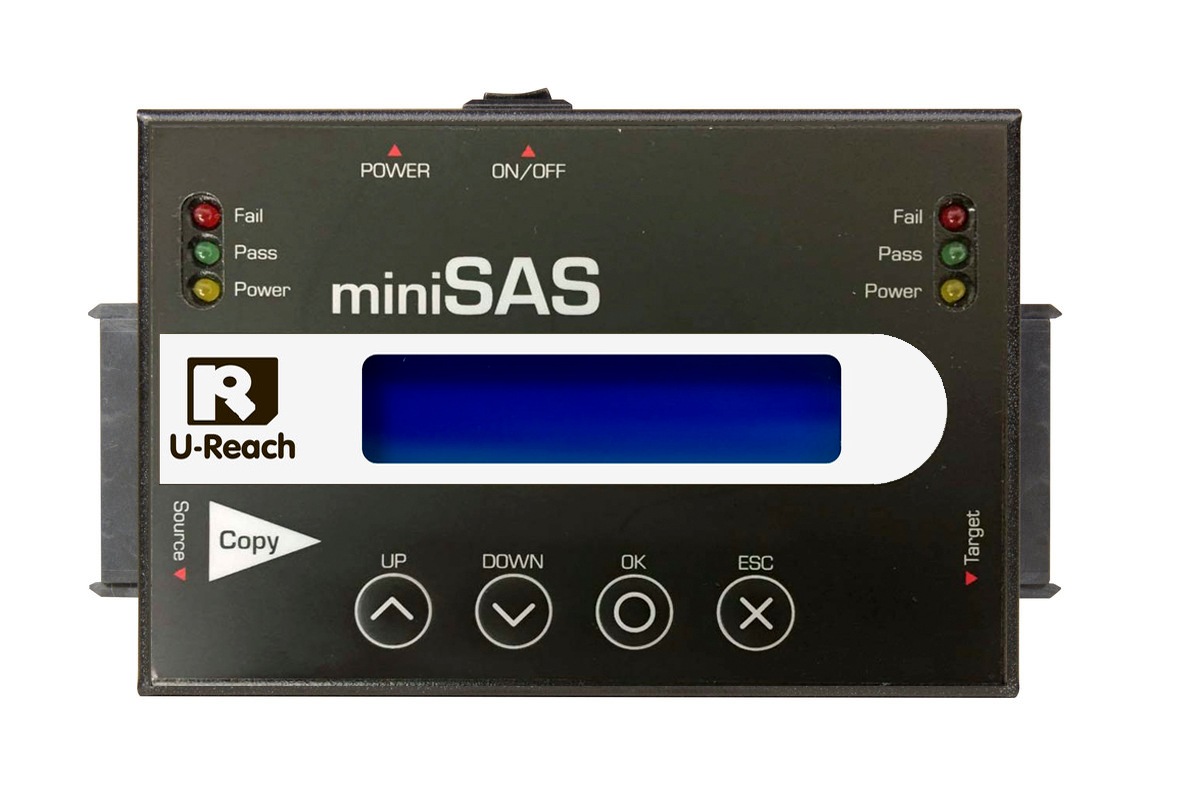 SASミニシリーズ：1:1 SAS/SATA HDDデュプリケーター SAS-MS118