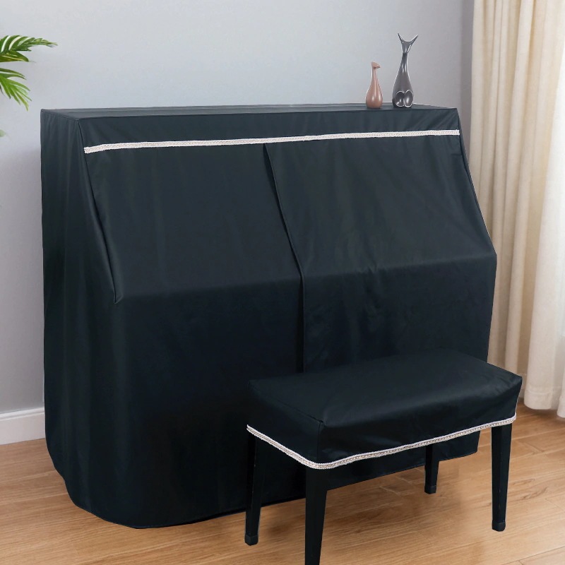 ピアノカバー 椅子カバー 2点セット 革材質 防水 猫の爪防止 フルカバー ピアノトップカバー アップライトピアノカバー デジタルピアノカバー 防塵カバー ピアノカバーセット 韓国風 白 黒 グレー