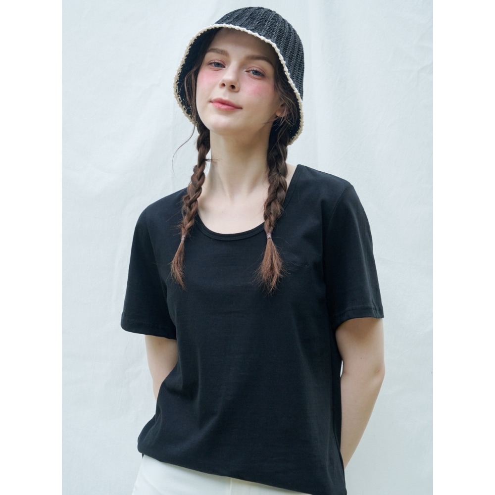 LOSSYROW エンジャイムロッシー Uネックブラック