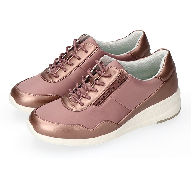 ムーンスター イブ コンフォートシューズ レディース 4E 撥水 防滑 サイドファスナー 歩きやすい 軽い やわらかい 外反母趾 EVE-330