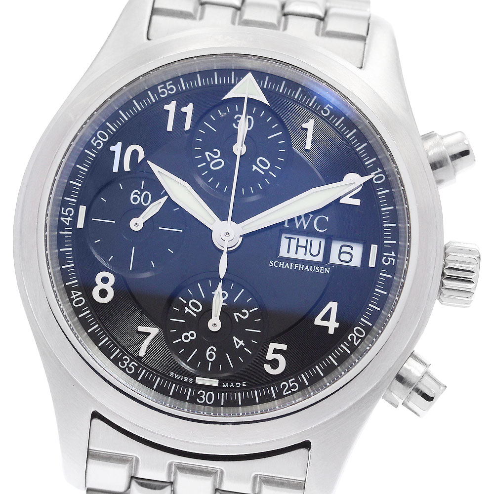 IWC IWC SCHAFFHAUSEN IW370618 スピットファイア クロノグラフ デイデイト 自動巻き メンズ _905441【中古】 242,450円