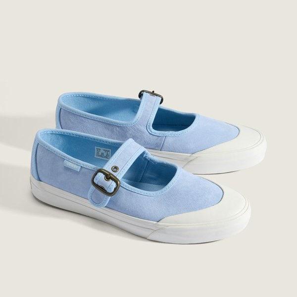 メリージェーン ピッグスエード ライトブルー / VN000CRRLTB