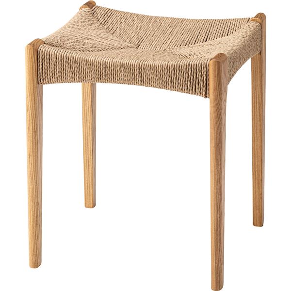 ペーパーコードスツール 約W40xD40xH46xSH45cm ナチュラル 完成品