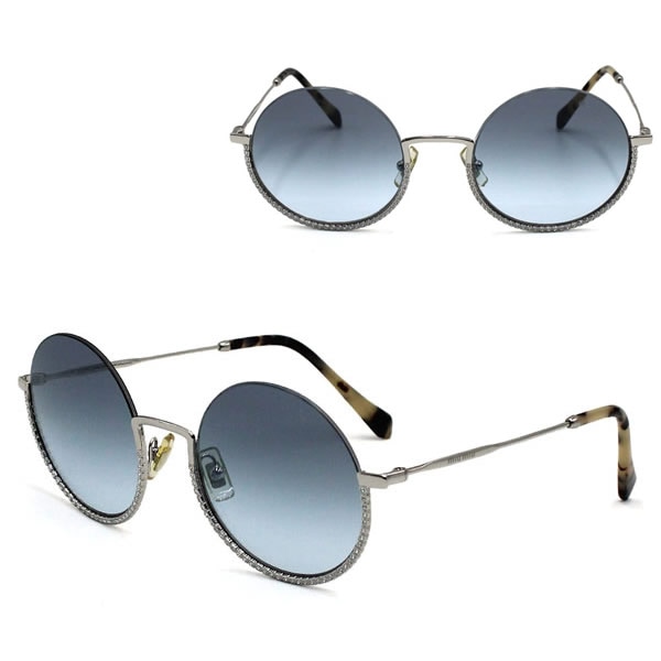 サングラス 0MU69US 1BC4R2 52 サングラス ノーズパッド シルバー ブルーグラデーション レディース