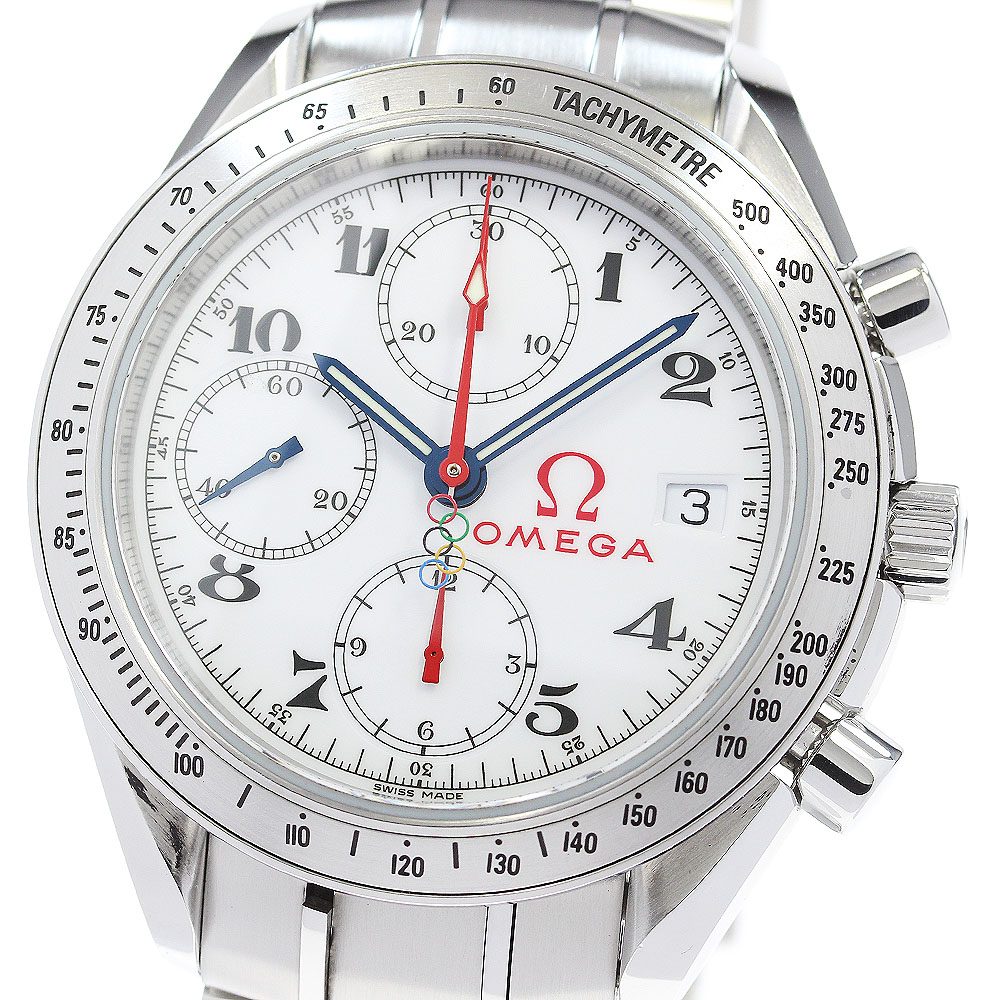 オメガ OMEGA 323.10.40.40.04.001 スピードマスター オリンピック クロノグラフ 自動巻き メンズ 良品 箱・保証書付き_850252【中古】