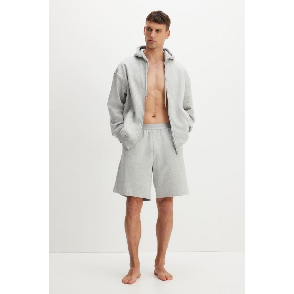 H&M パジャマショーツライトグレーメランジ