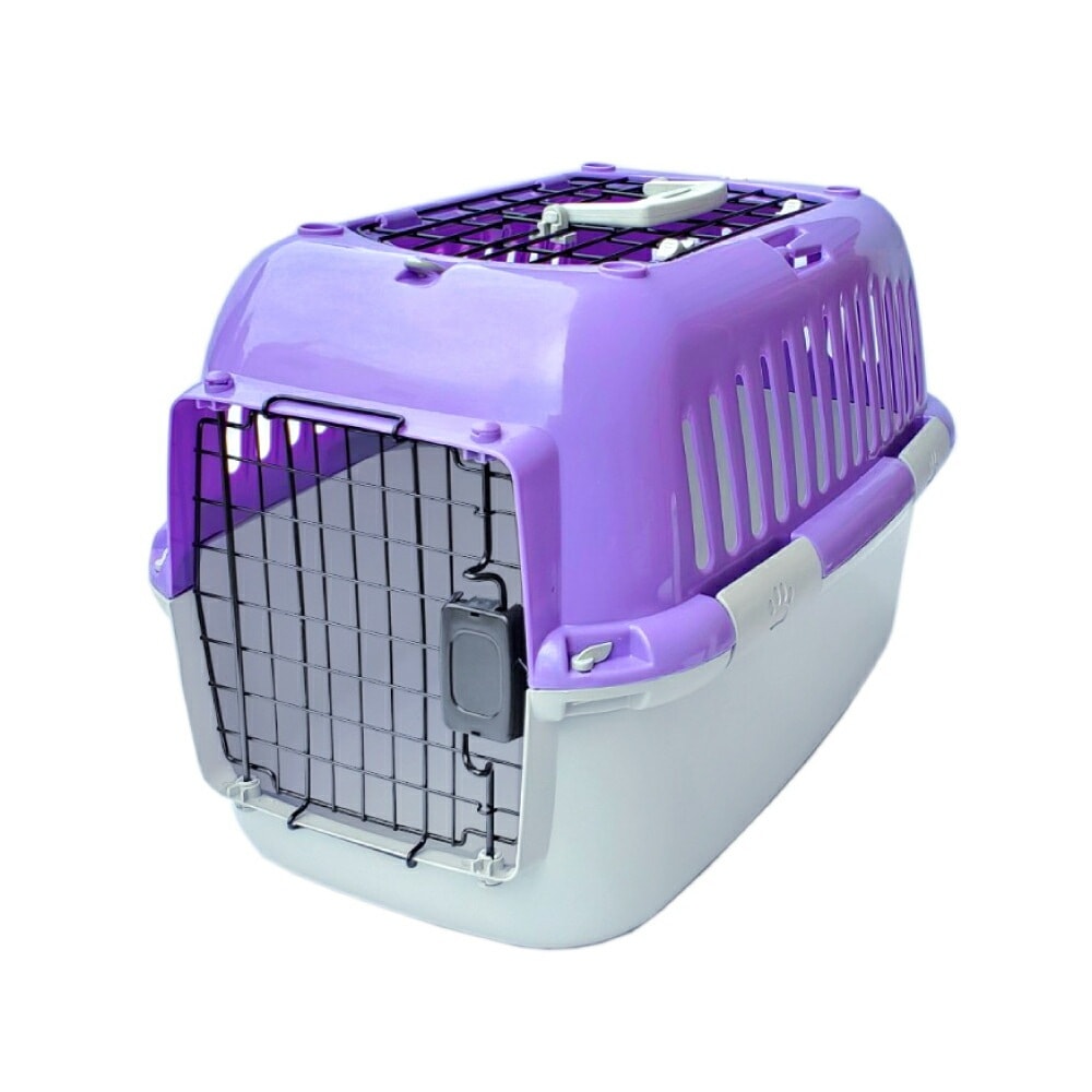 ファンタジーキャリー S OPEN パープル 小型犬猫 ペット用 キャリーケース ハードタイプ 耐荷重7kgまで