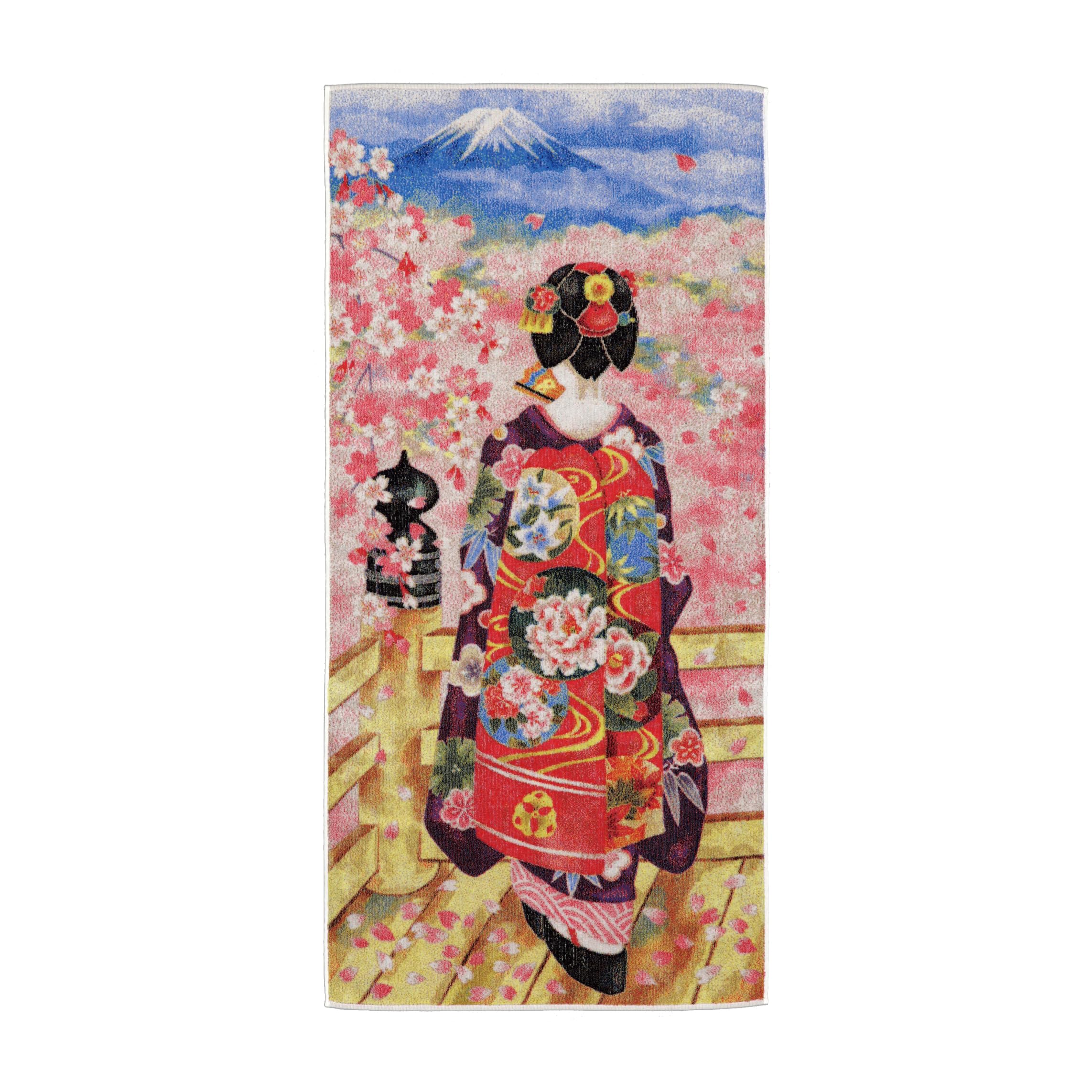 五彩織り バスタオル 舞妓