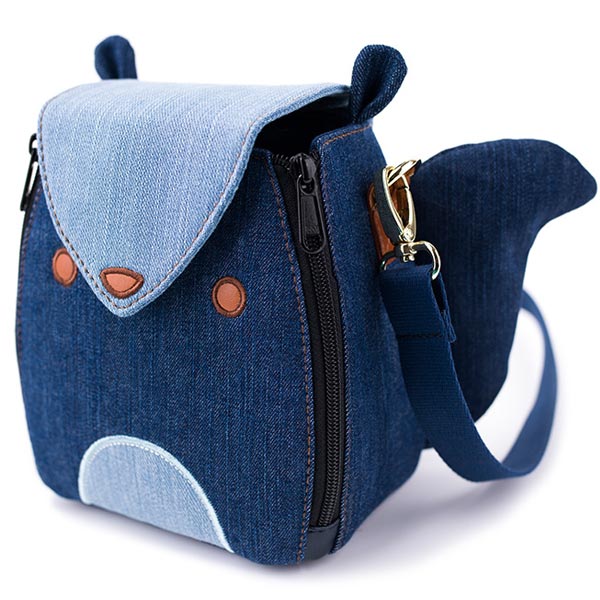 デニム 一眼レフ ミラーレス 女子 リス かわいい カメラバッグ カメラケース