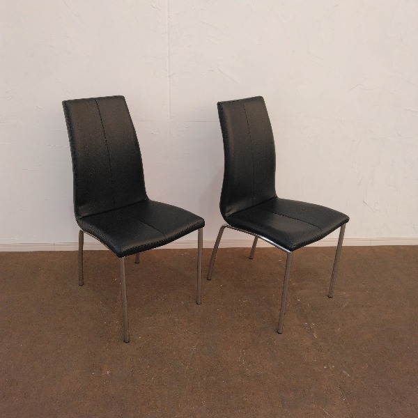 ダイニングチェア ブラック ハイバックダイニングチェア ２脚組 ダイニングチェアー リビングチェア 食卓椅子 食卓用 食卓 食事 チェア チェアー イス 椅子 ダイニング リビング 新生活 おしゃれ