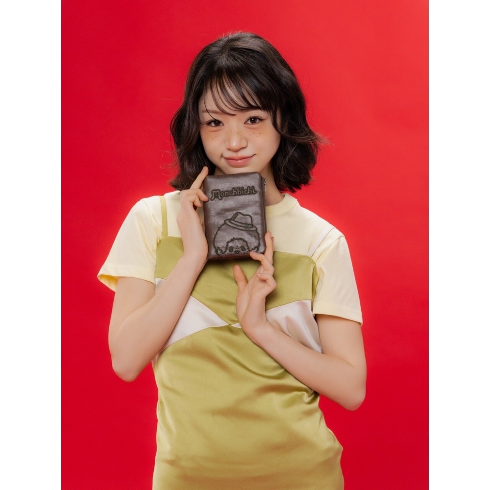JOSEPH & STACEY トラベルウォレットモンチッチボーイカーキ