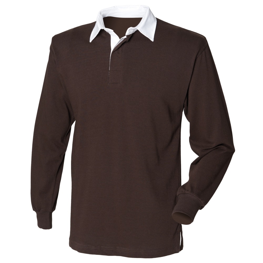 (英国より直送) フロントロウメンズ長袖スポーツラグビーシャツ