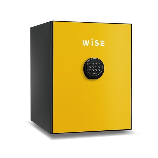WS500ALY イエロー WiSE [プレミアム金庫(36L/テンキー式/アラーム機能)] メーカー直送