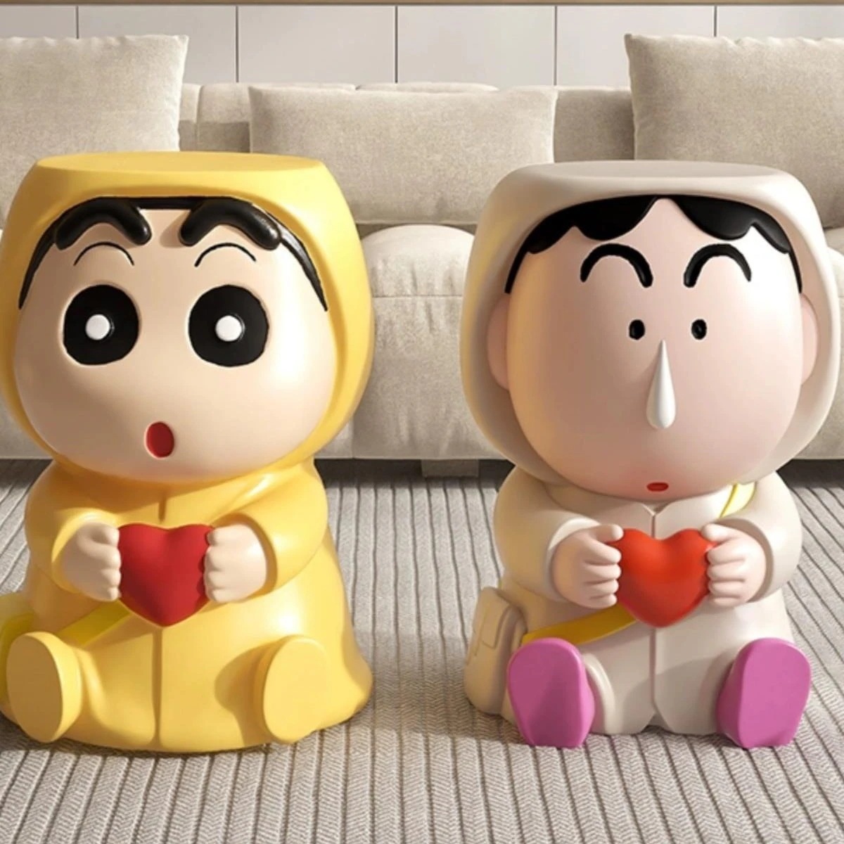 軽い豪華で高級なクレヨンしんちゃん玄関玄関の靴交換スツール家庭用小さなスツールロースツールコーヒーテーブルソファスツール