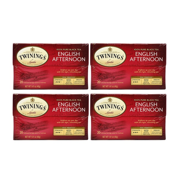 納得できる割引 品質保証 Twinings 4-SET 100% Pure Englis Black Tea