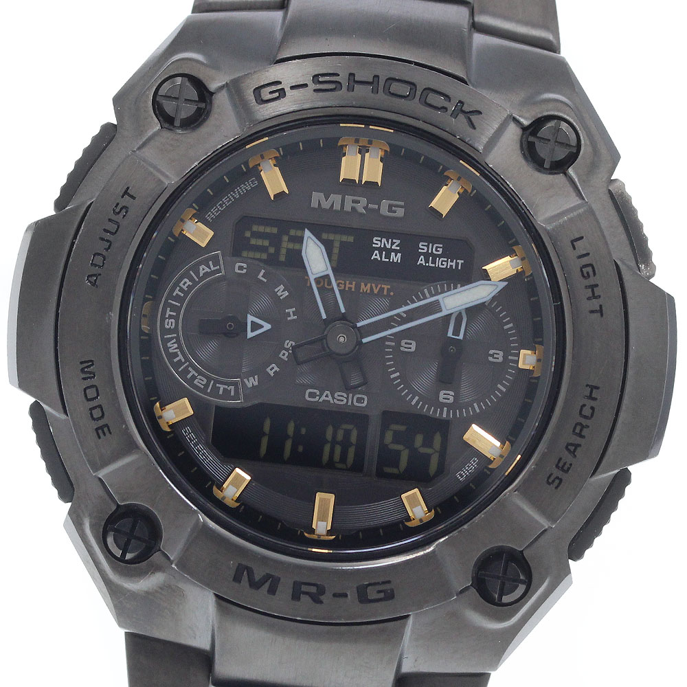 カシオ CASIO MRG-7700B-1AJF G-SHOCK MR-G ソーラー電波 メンズ 箱・保証書付き_959781【中古】