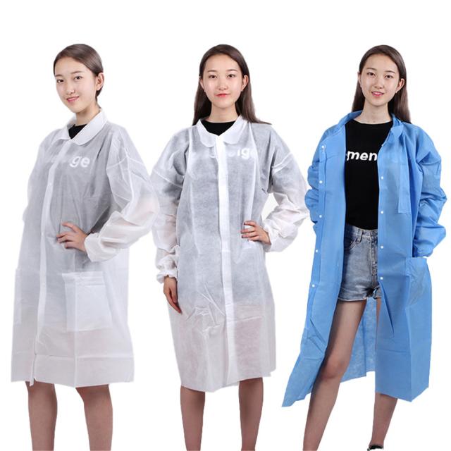 【短納期】使い捨て予防服 医療ユニフォーム 医療 美容 介護用品 長袖 防菌 ウイルス感染防止(30着) 男女兼用