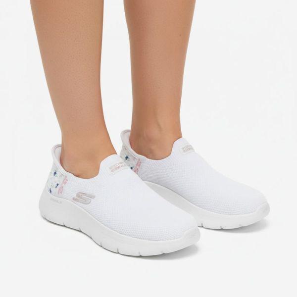 スニーカー Gowalk Flex 女性 スリッポン ホワイト 124822WHT