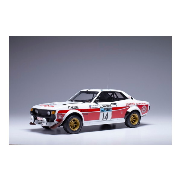 イクソモデル トヨタ セリカ 2000GT(RA21)RACラリー1977年 #14 P-I.ワルフリッドソン/J.ジェンセン 18RMC189B 1/18 ミニカー