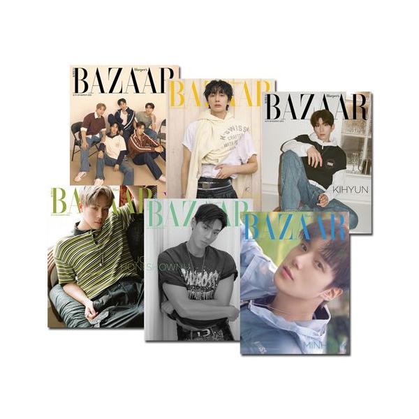 [6種セット／フォトカード] 韓国女性雑誌 BAZAAR (バザー) AUTUMN EDITION 2025 (MONSTA X表紙6種セット)