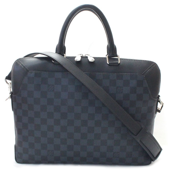 LOUIS VUITTON ルイ・ヴィトン オリバー ブリーフケース ダミエ コバルト ブラック ネイビー N51199 CA3198 メンズ 中古 59,400円