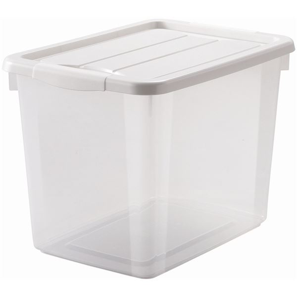 (まとめ) 収納ケース/フリーボックス (深型 ホワイト) 幅29cm プラスチック製 『プロフィックス』 (×4個セット)