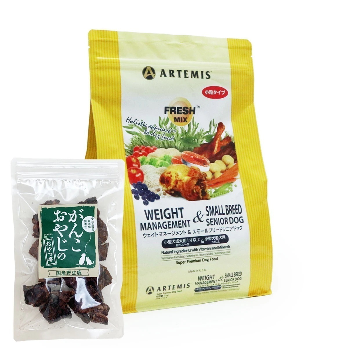 【メーカー出荷賞味期限2026年2月23日】フレッシュミックス ドッグフード ウエイトマネージメント＆スモールブリード シニア 6kg【国産鹿ラング15g付き】