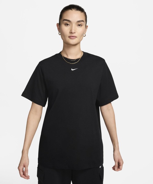 ナイキスポーツウェアエッセンシャル LBR Tシャツ W-ブラック:ホワイト/ FD4150-010