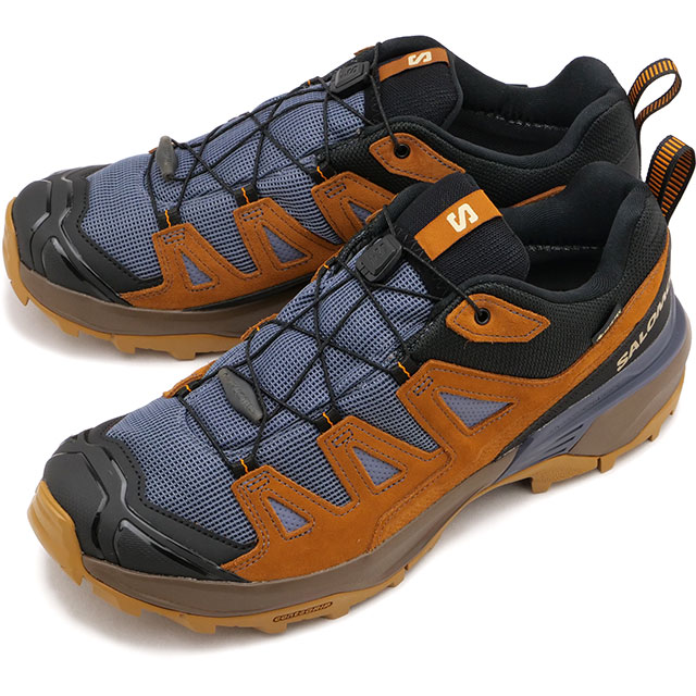 スニーカー エックスウルトラ360 レザー ゴアテックス [L47684900] メンズ 靴 ハイキングシューズ 透湿防水 アウトドア GRISAILLE/CARAMEL-CAFE/MARMALADE