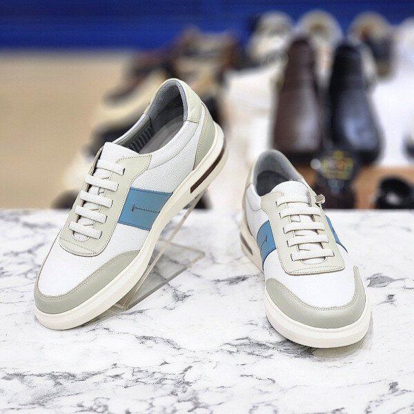 男性4CM軽量コンフォートカジュアルバンディングスニーカー3MQ552