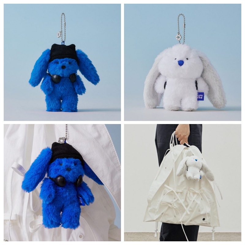【ラインフレンズ】 NewJeans x Coller Rabbit keyring : 2colors