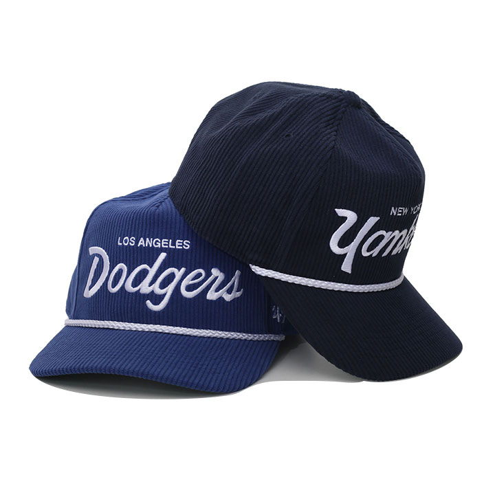 47 ドジャース 公式 LA キャップ ヤンキース コーデュロイ メンズ 全2色 大きいサイズ MLB Dodgers ロゴ 47brand フォーティセブン HITCH