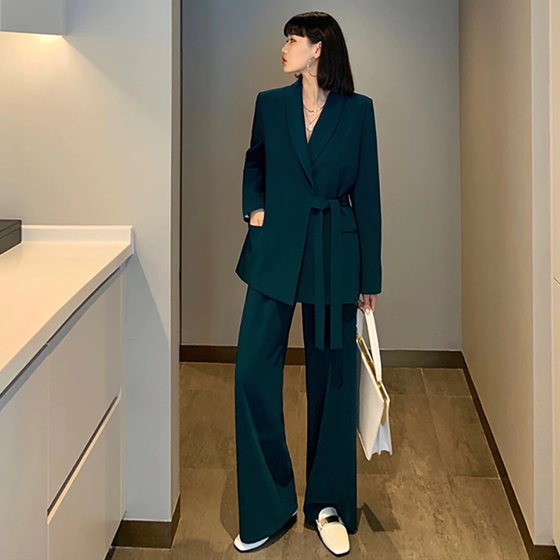 2023春夏 ニュースタイル おしゃれ 流行り ゆったり 着痩せ セット スーツ ワイドパンツ 二点セット 気質 着痩せ 通勤スーツセットアッ 卒業式 ママ スーツ セットアップ涼しく楽ちんセットア
