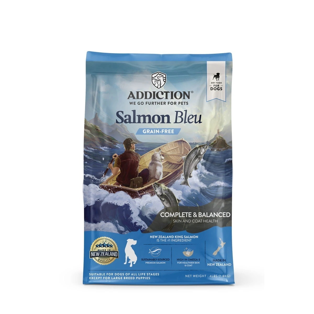 アディクション サーモンブルー グレインフリードッグフード 1.8kg