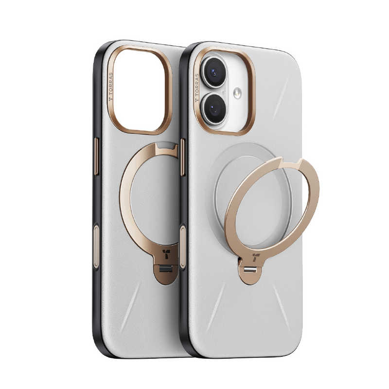 TORRASトラス Torras - Ostand Q3 レザートーン Case for iPhone 17 グレー X00FX3073