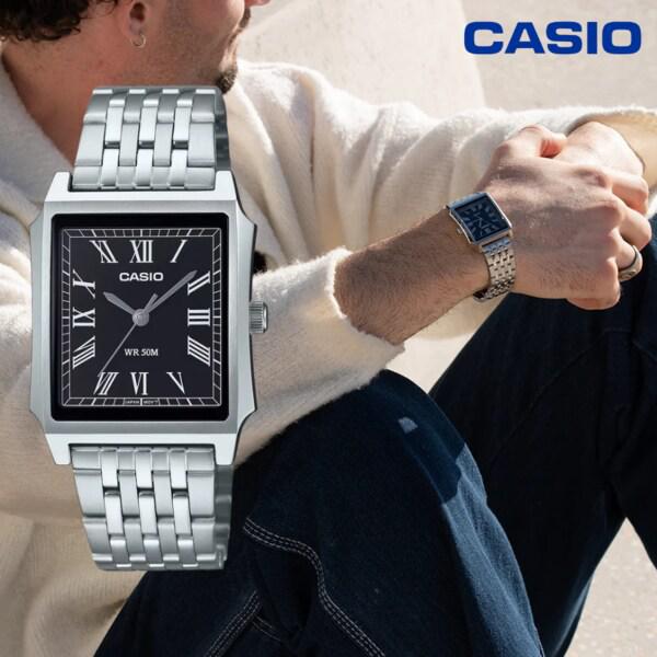 四角いタンク クラシック メンズ腕時計