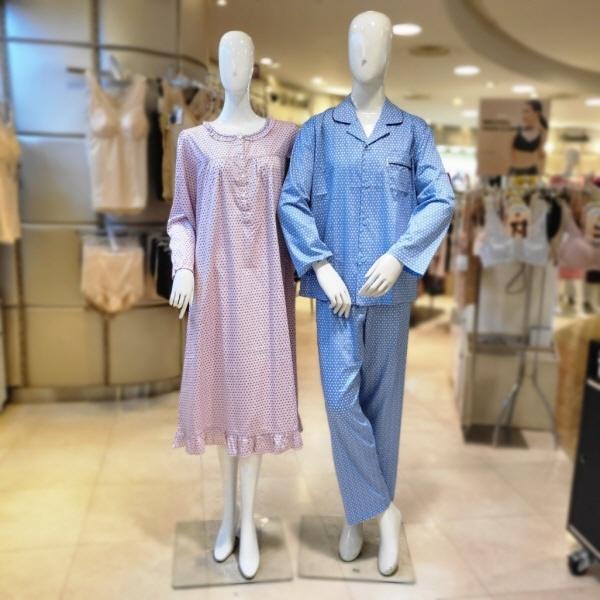 WPA2465MWGN2465W_男女アヒル柄 カップルパジャマ