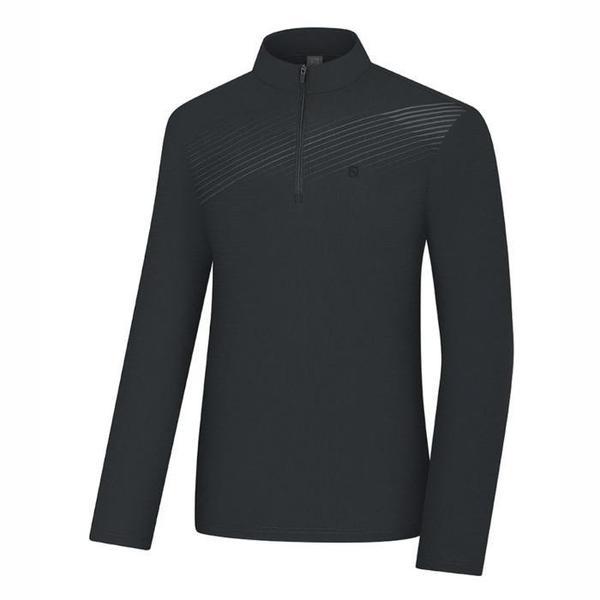 HC03 メンズ クール アイスボーン 高級ジップアップTシャツ(ブラック) KWT4241M (S45879002) 6,937円