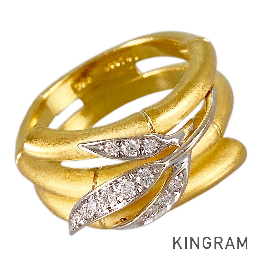 リング K18YG K18WG ダイヤモンド 23号(63) sss【中古】