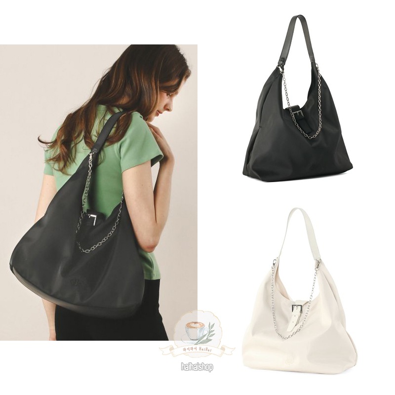 【韓国人気】Luna Chain Shirring Shoulder Bag 2color