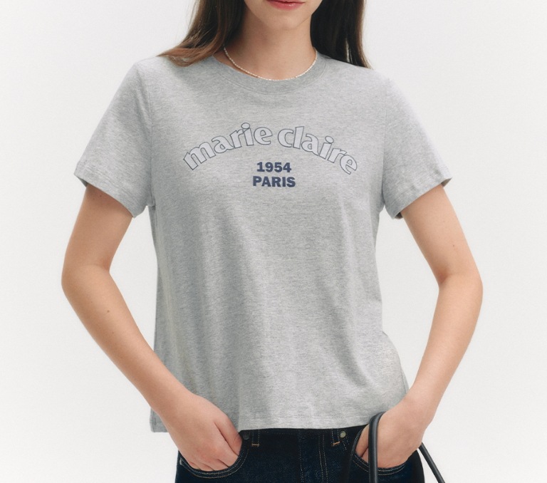 Marie Short-Sleeved T-Shirt Tシャツ (melange gray)